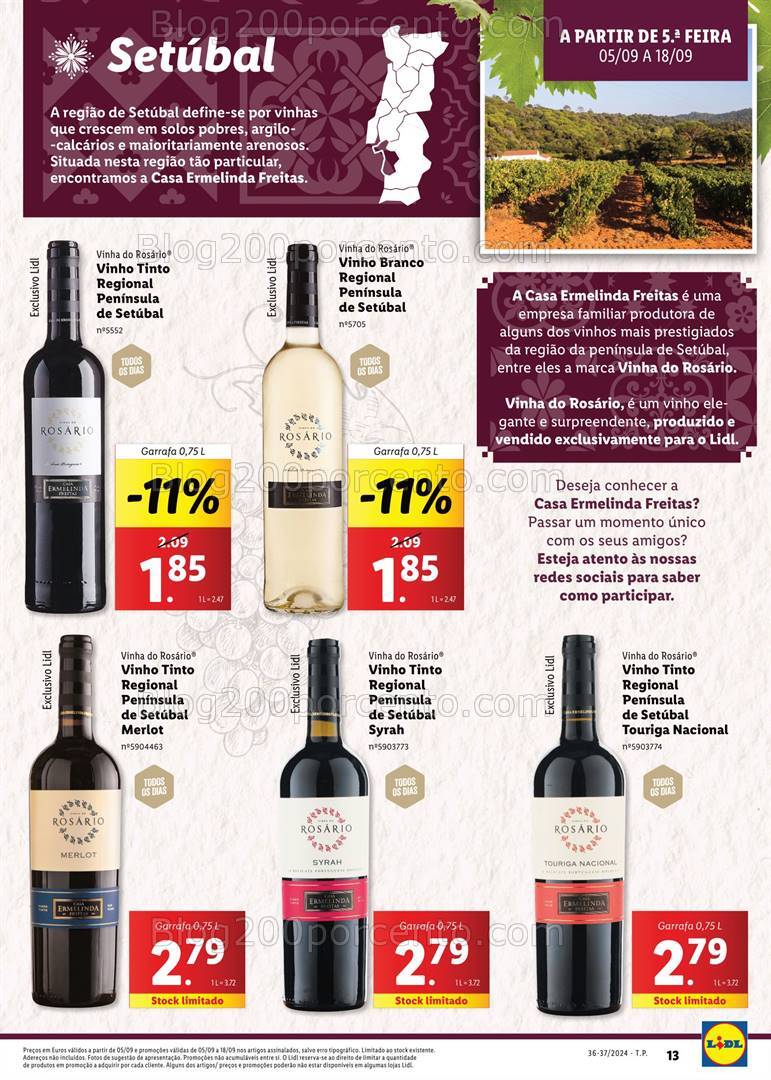 Antevisão Folheto LIDL Extra Promoções de 5 a 18 setembro