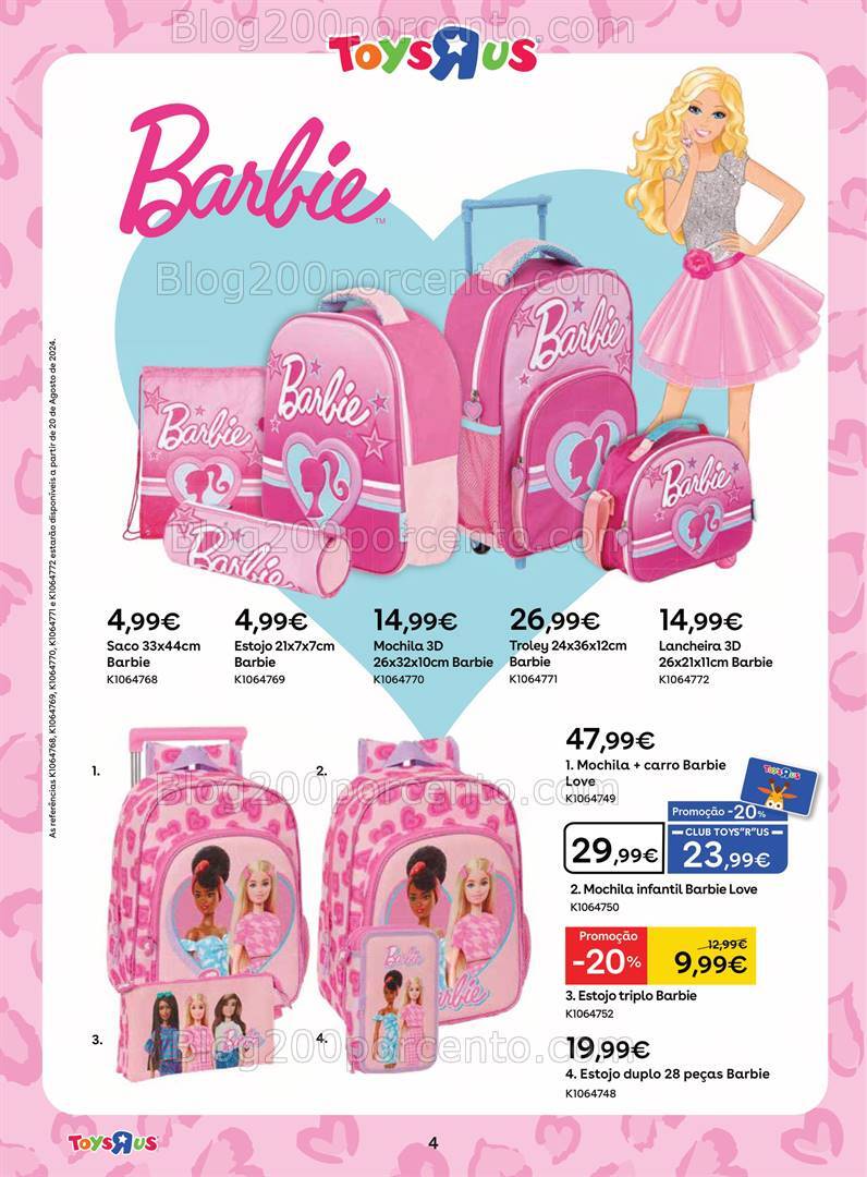 Antevisão Folheto TOYSRUS Regresso à Escola - 8 agosto a 8 setembro