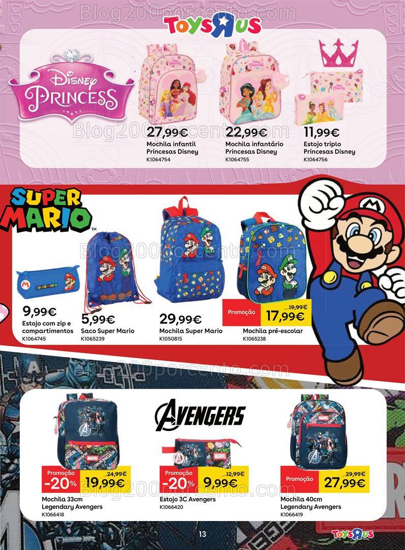 Antevisão Folheto TOYSRUS Regresso à Escola - 8 agosto a 8 setembro