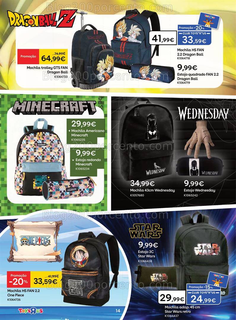 Antevisão Folheto TOYSRUS Regresso à Escola - 8 agosto a 8 setembro