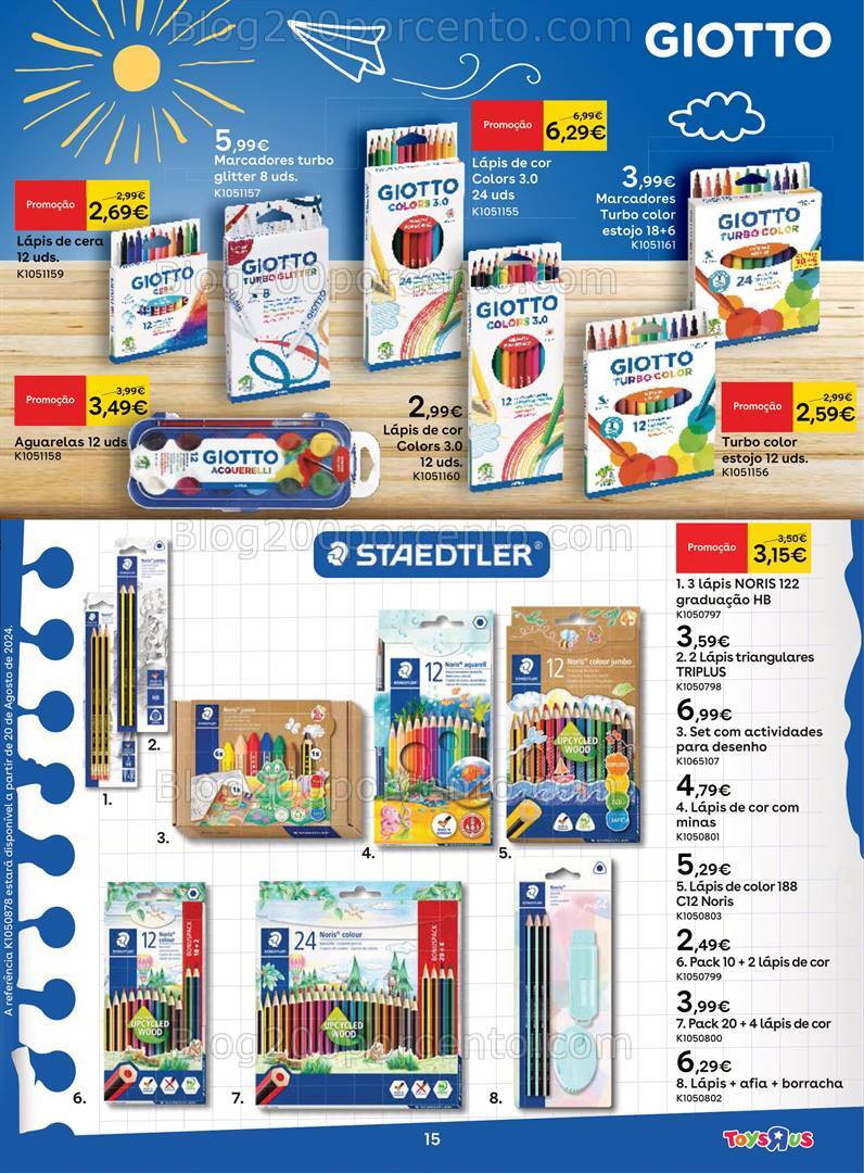 Antevisão Folheto TOYSRUS Regresso à Escola - 8 agosto a 8 setembro