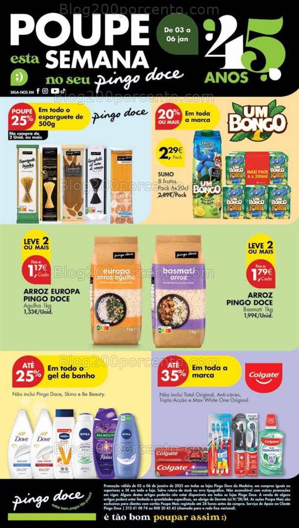 Antevisão Folheto PINGO DOCE Madeira Promoções de 3 a 6 janeiro