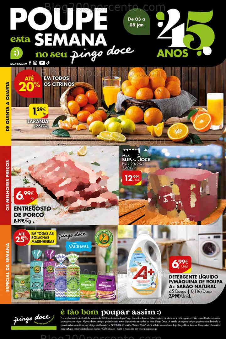 Antevisão Folheto PINGO DOCE Açores Promoções de 3 a 8 janeiro