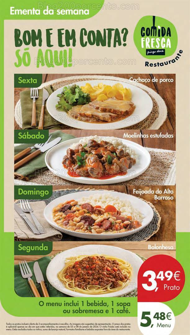 Antevisão Folheto PINGO DOCE Promoções de 5 a 8 janeiro