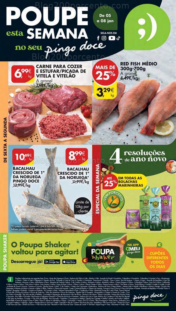 Antevisão Folheto PINGO DOCE Promoções de 5 a 8 janeiro