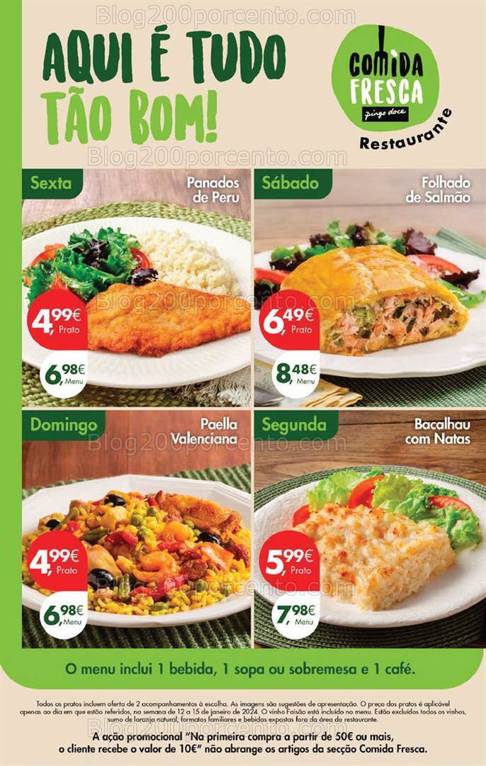 Antevisão Folheto PINGO DOCE Promoções Fim de Semana - 12 a 15 janeiro