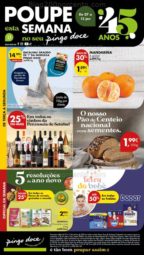 Antevisão Folheto PINGO DOCE Lojas Grandes Promoções de 7 a 13 janeiro