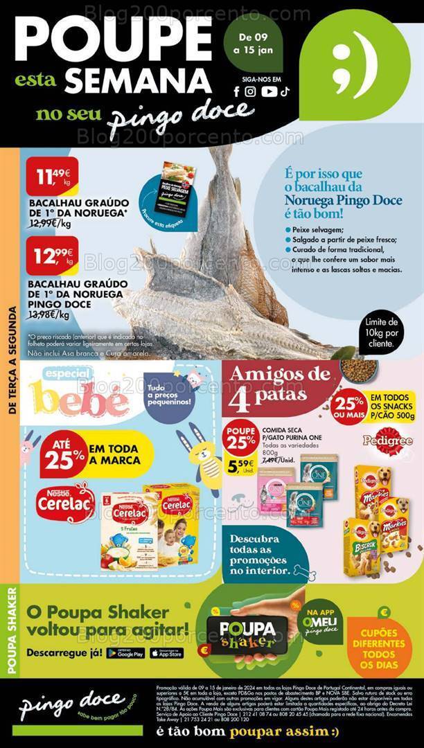 Antevisão Folheto PINGO DOCE Lojas Grandes Promoções de 9 a 15 janeiro