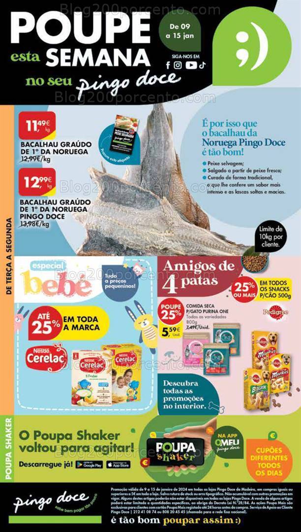 Antevisão Folheto PINGO DOCE Madeira Promoções de 9 a 15 janeiro