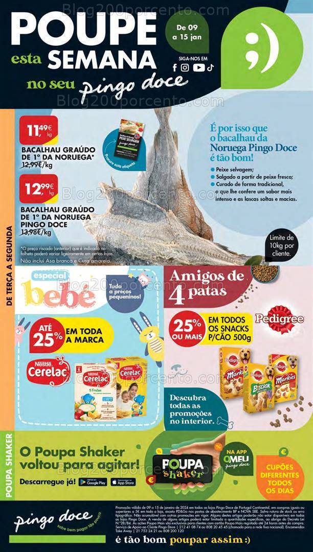 Antevisão Folheto PINGO DOCE Lojas Pequenas Promoções de 9 a 15 janeiro