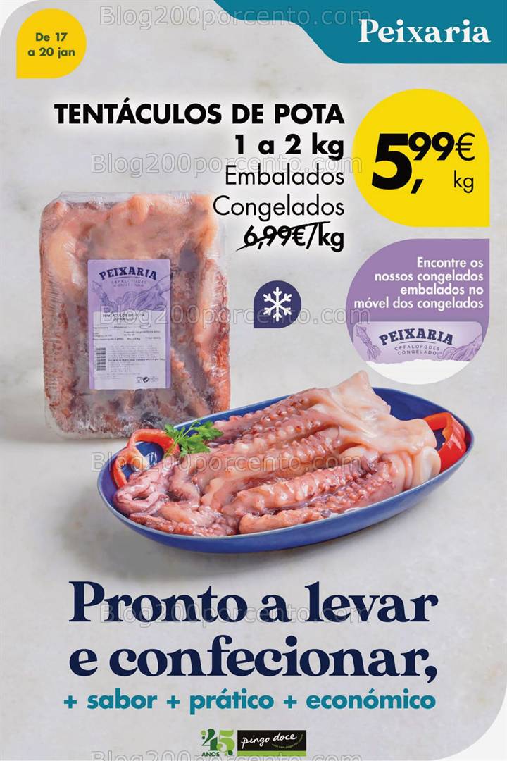 Antevisão Folheto PINGO DOCE Promoções Fim de Semana - 17 a 20 janeiro
