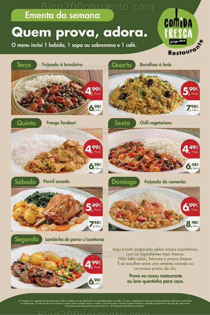 Antevisão Folheto PINGO DOCE Promoções Fim de Semana - 17 a 20 janeiro