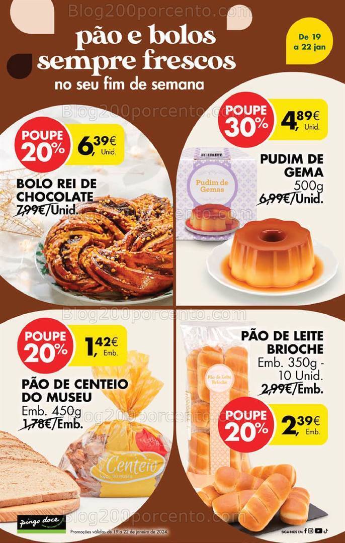Antevisão Folheto PINGO DOCE Promoções Fim de Semana - 19 a 22 janeiro