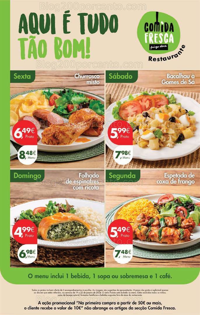 Antevisão Folheto PINGO DOCE Promoções Fim de Semana - 19 a 22 janeiro