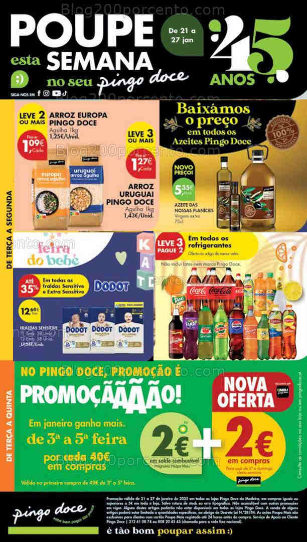 Antevisão Folheto PINGO DOCE Madeira Promoções de 21 a 27 janeiro