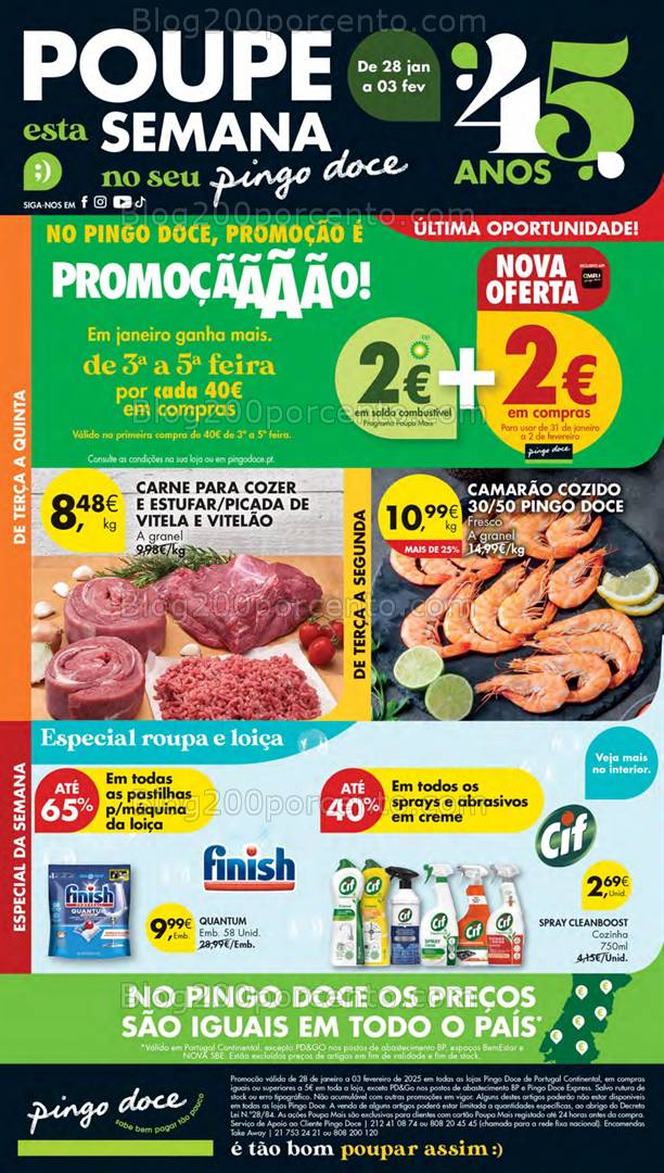 Antevisão Folheto PINGO DOCE Promoções de 28 janeiro a 3 fevereiro