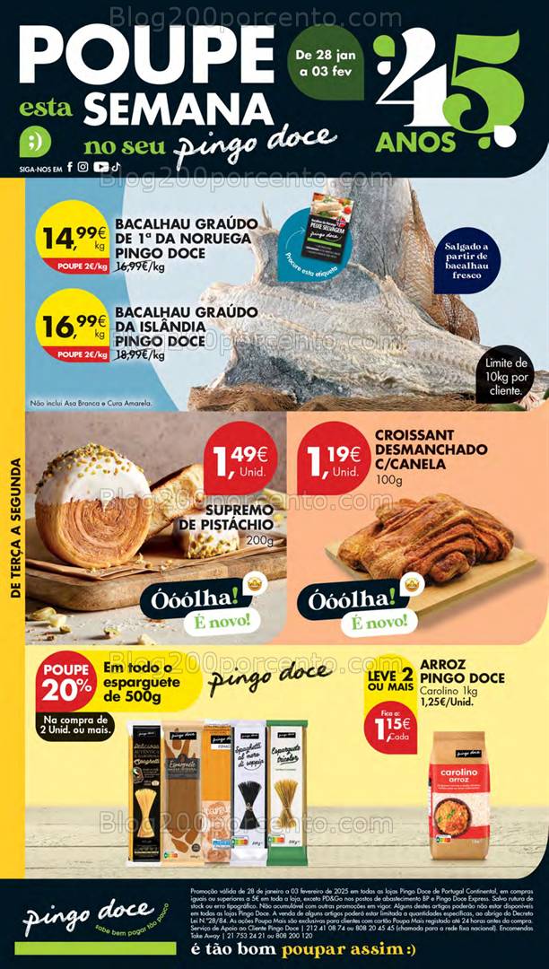 Antevisão Folheto PINGO DOCE Promoções de 28 janeiro a 3 fevereiro