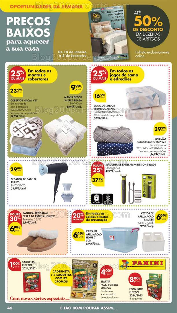 Antevisão Folheto PINGO DOCE Bazar Grandes Promoções de 28 janeiro a 3 fevereiro