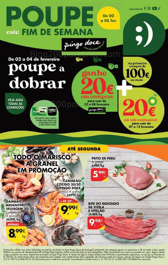 Antevisão Folheto PINGO DOCE Promoções Fim de Semana - 2 a 5 fevereiro