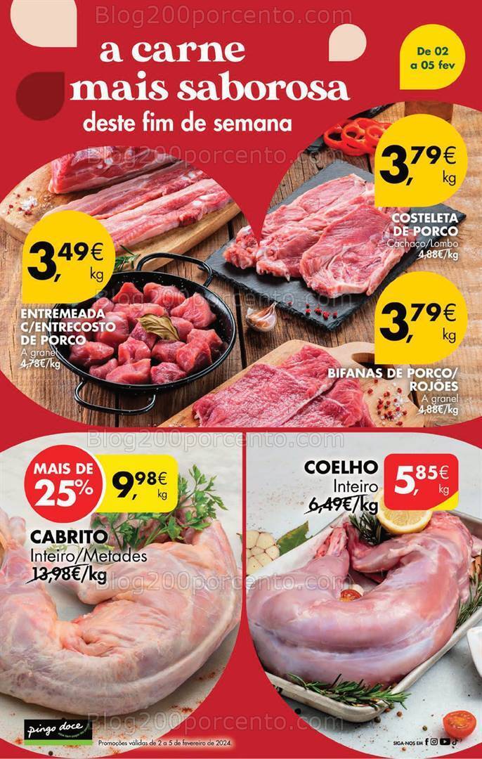 Antevisão Folheto PINGO DOCE Promoções Fim de Semana - 2 a 5 fevereiro