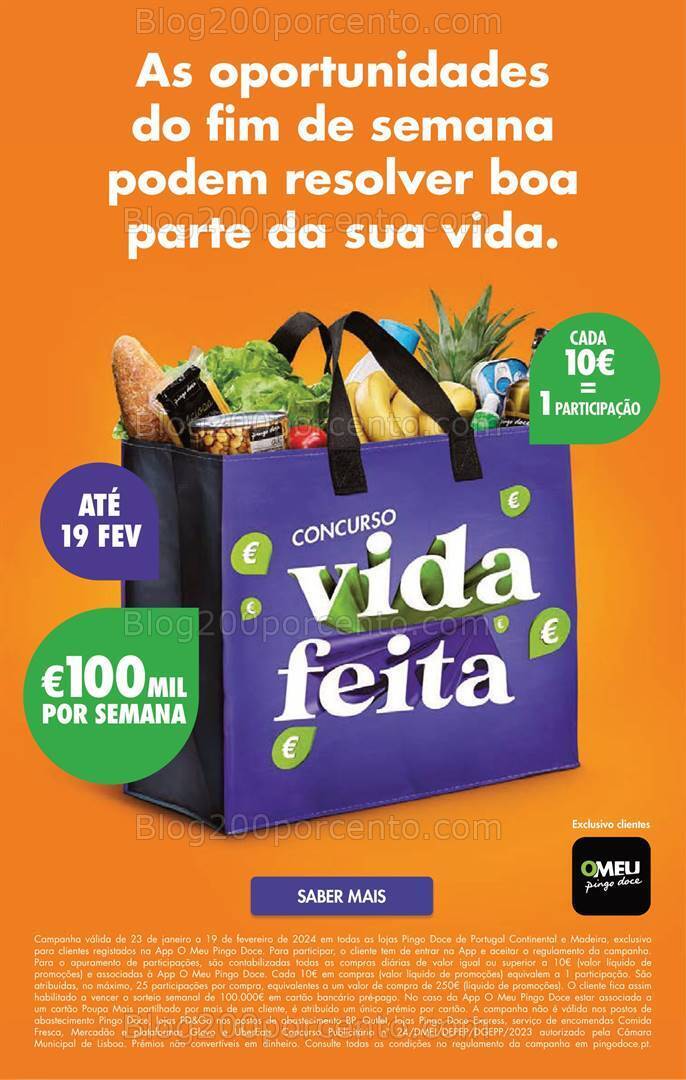 Antevisão Folheto PINGO DOCE Promoções Fim de Semana - 2 a 5 fevereiro