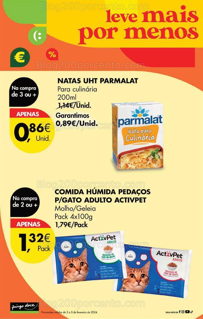 Antevisão Folheto PINGO DOCE Promoções Fim de Semana - 2 a 5 fevereiro