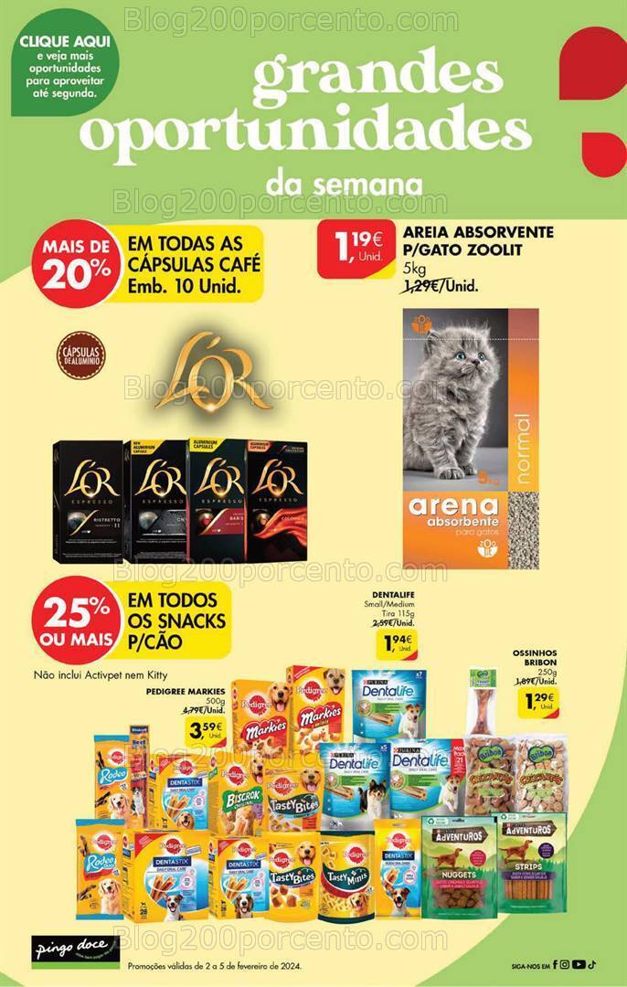Antevisão Folheto PINGO DOCE Promoções Fim de Semana - 2 a 5 fevereiro