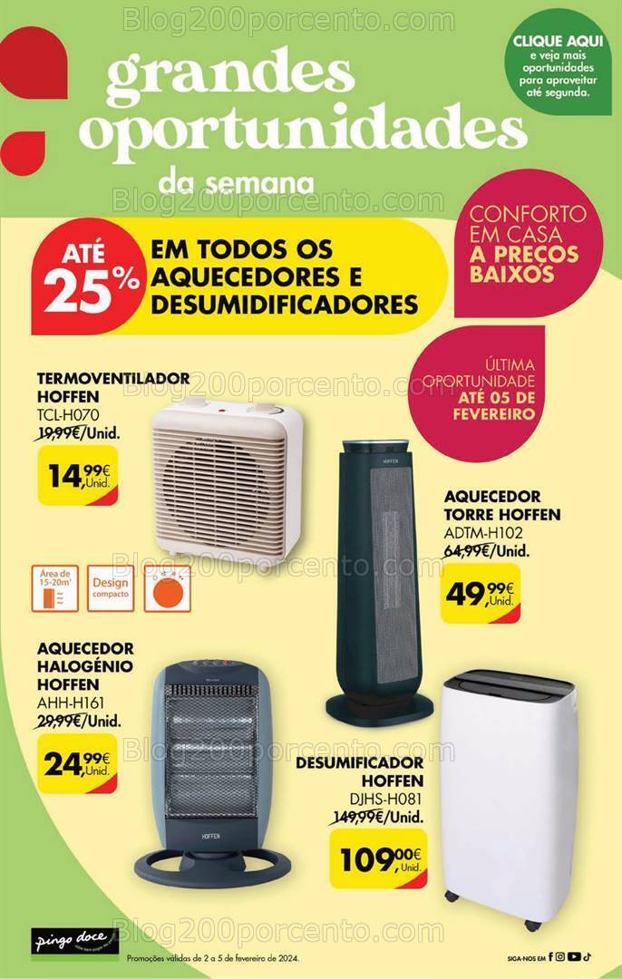 Antevisão Folheto PINGO DOCE Promoções Fim de Semana - 2 a 5 fevereiro