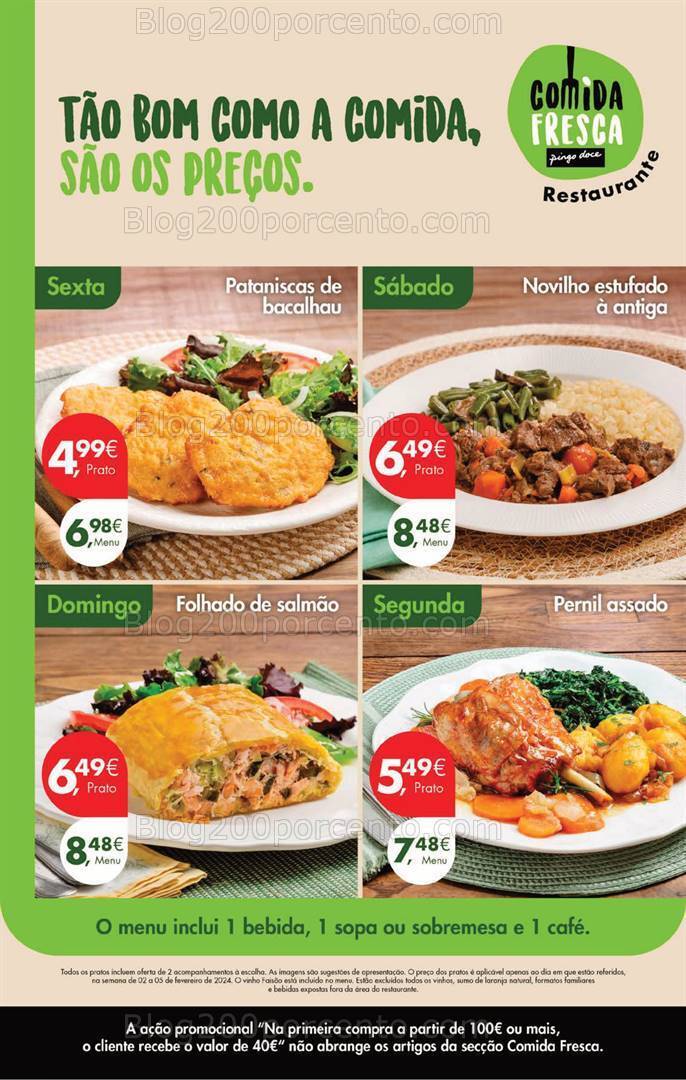 Antevisão Folheto PINGO DOCE Promoções Fim de Semana - 2 a 5 fevereiro