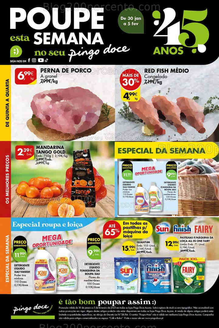 Antevisão Folheto PINGO DOCE Açores Promoções de 30 janeiro a 5 fevereiro