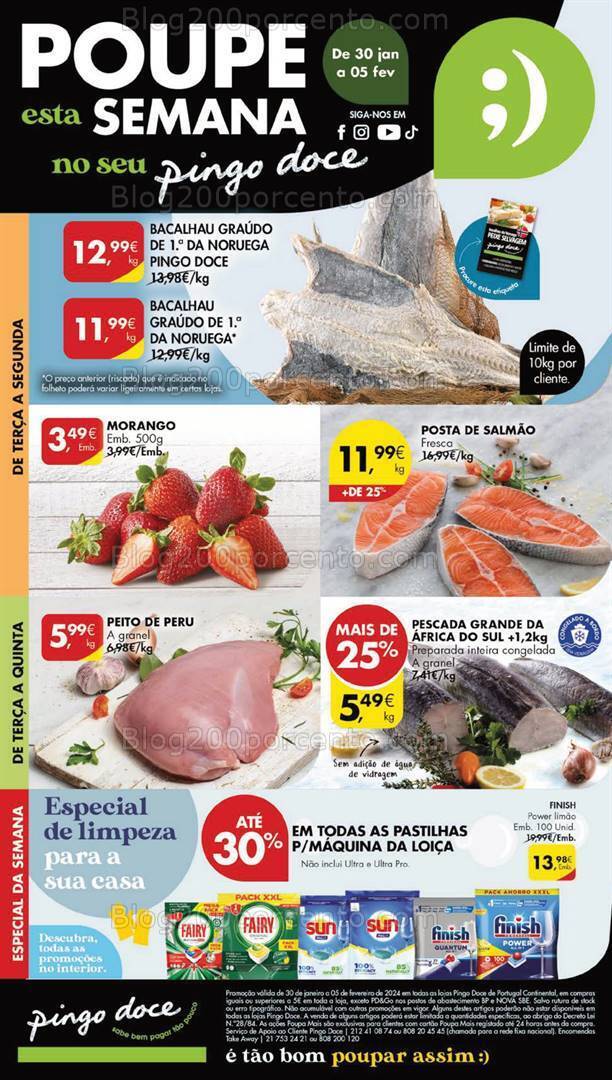 Antevisão Folheto PINGO DOCE Lojas Grandes Promoções de 30 janeiro a 5 fevereiro