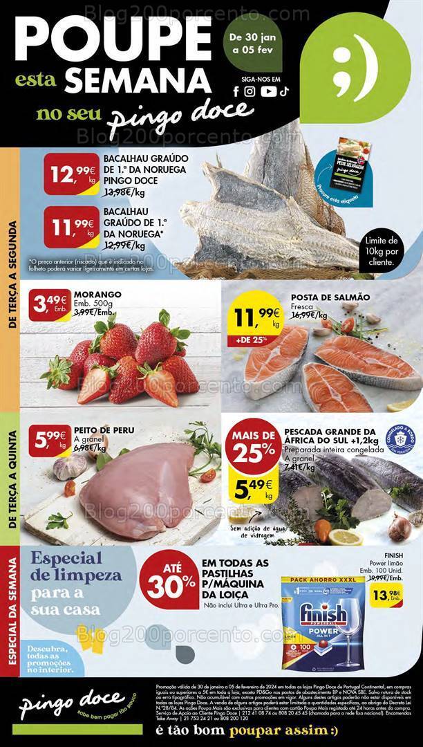 Antevisão Folheto PINGO DOCE Lojas Pequenas Promoções de 30 janeiro a 5 fevereiro