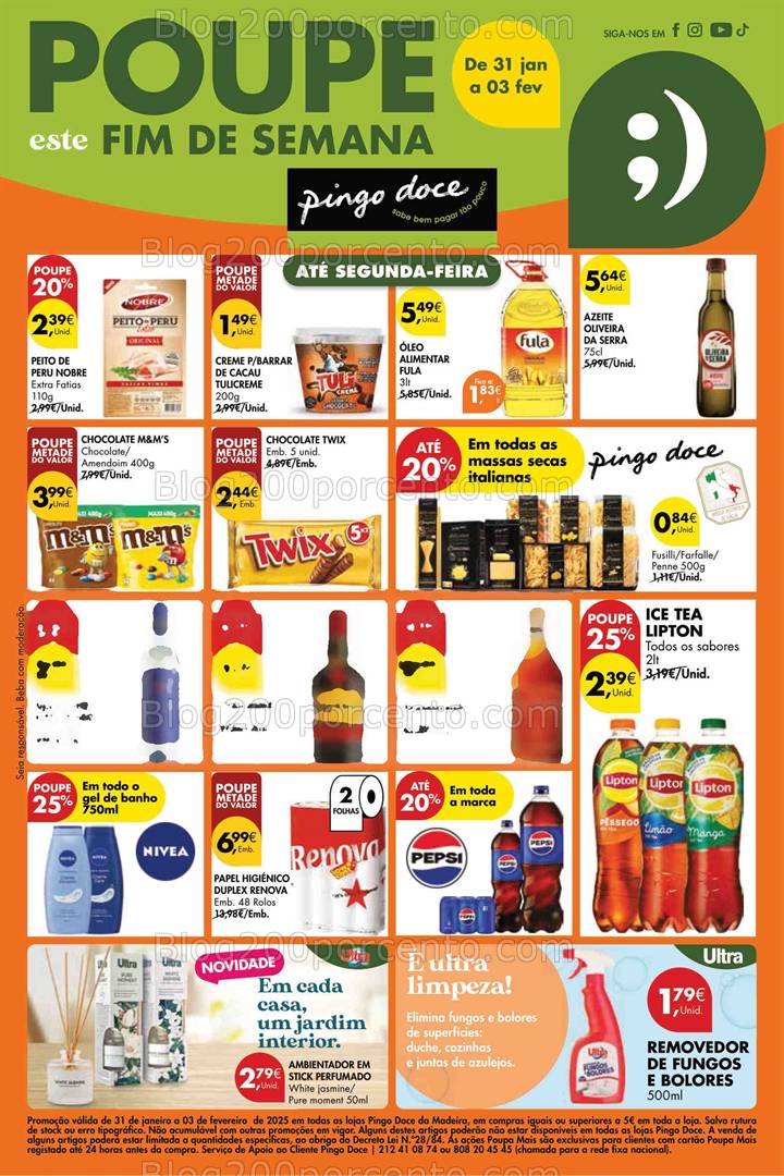 Antevisão Folheto PINGO DOCE Madeira Promoções Fim de Semana - 31 janeiro a 3 fevereiro