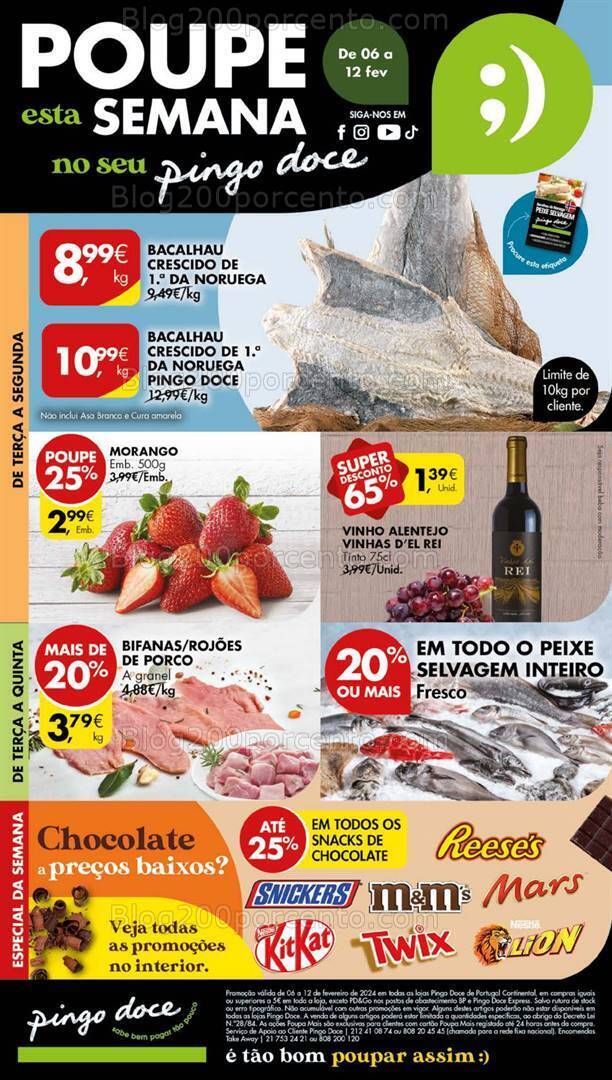 Antevisão Folheto PINGO DOCE Lojas Grandes Promoções de 6 a 12 fevereiro