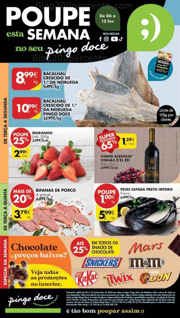 Antevisão Folheto PINGO DOCE Madeira Promoções de 6 a 12 fevereiro