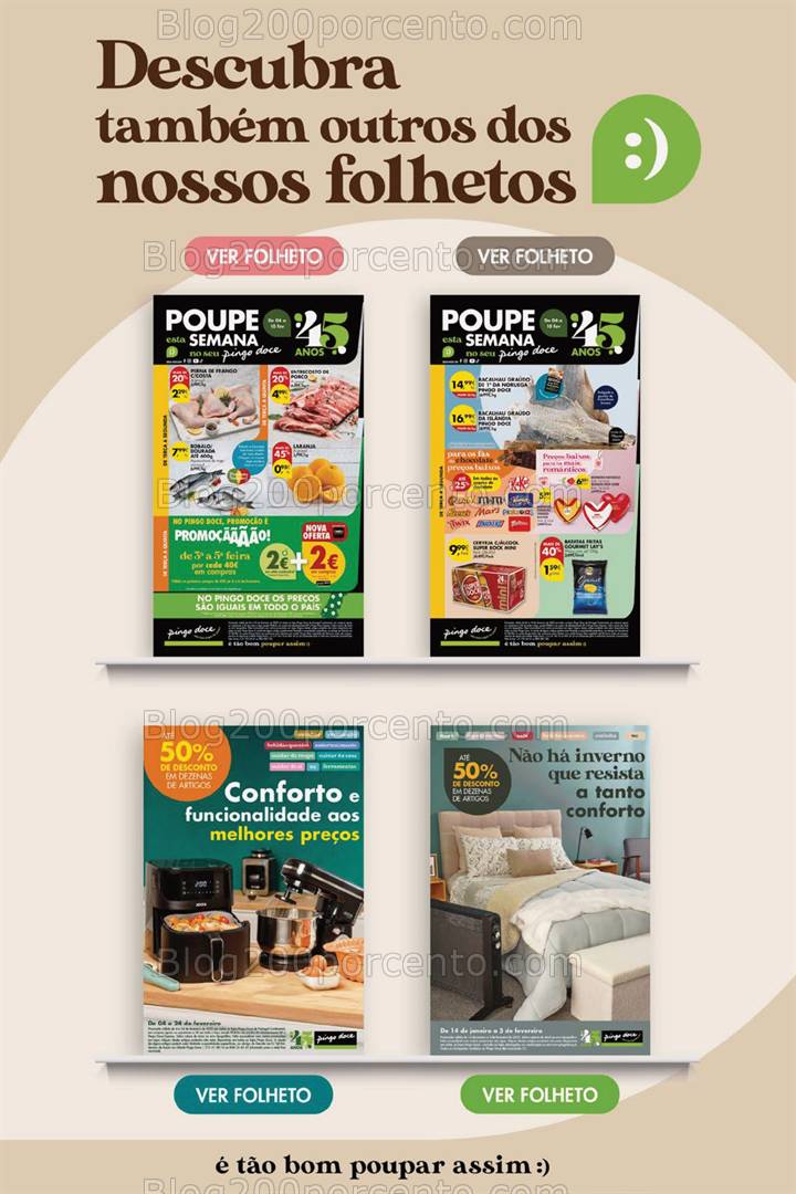 Antevisão Folheto PINGO DOCE Promoções Fim de Semana - 7 a 10 fevereiro