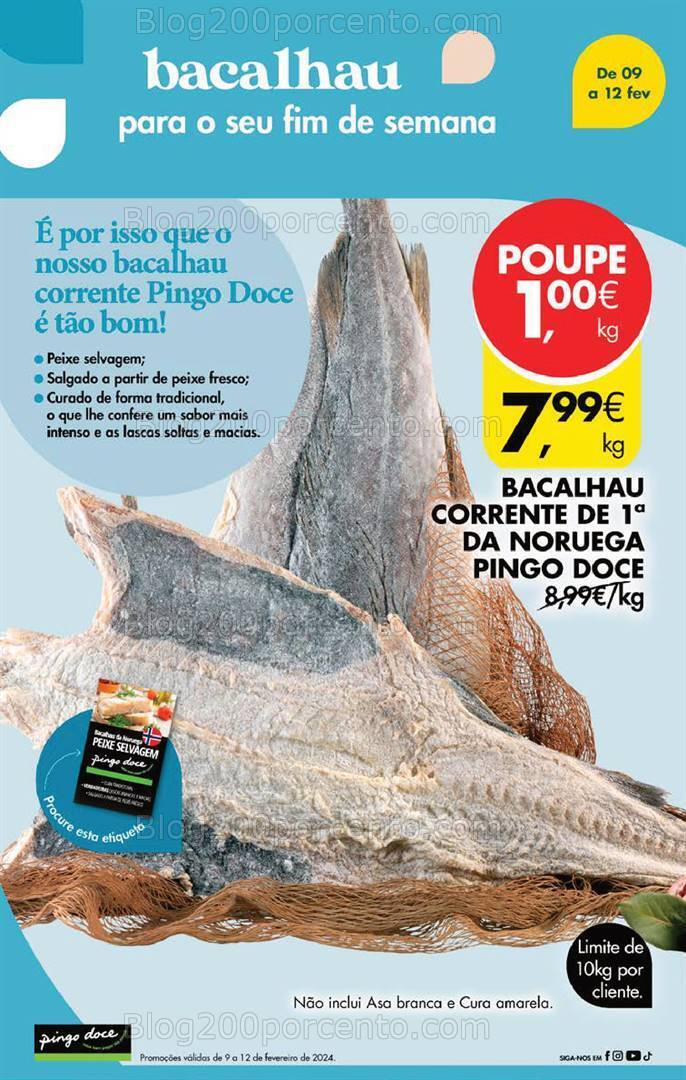 Antevisão Folheto PINGO DOCE Promoções Fim de Semana - 9 a 12 fevereiro