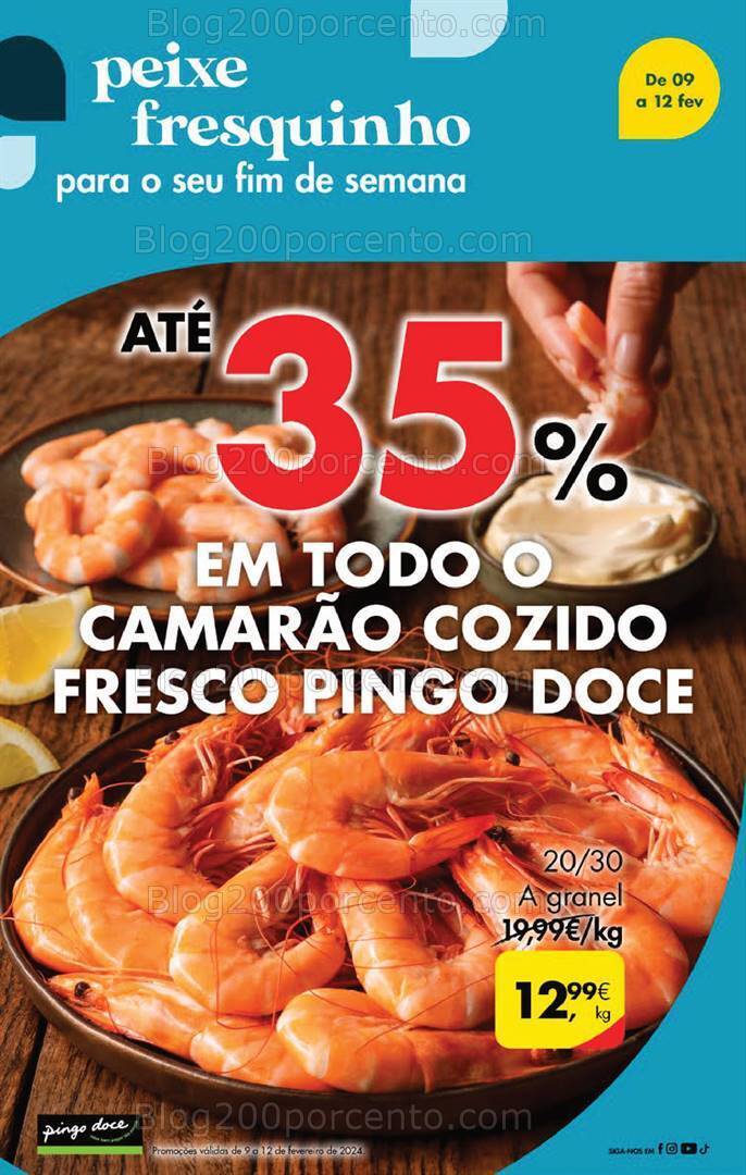 Antevisão Folheto PINGO DOCE Promoções Fim de Semana - 9 a 12 fevereiro