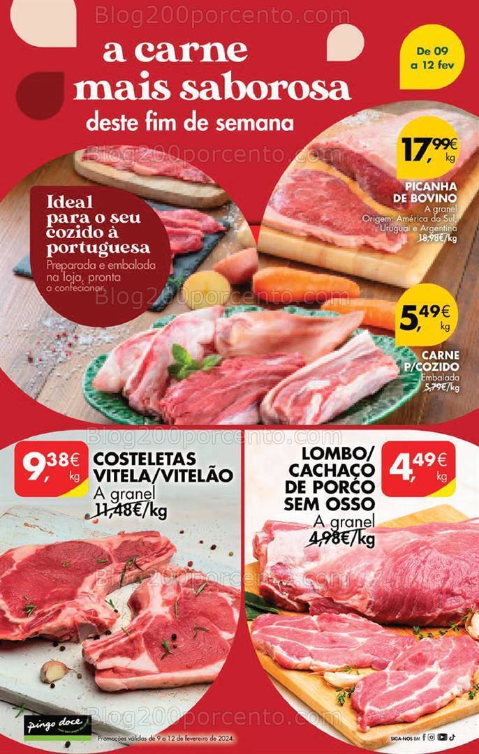 Antevisão Folheto PINGO DOCE Promoções Fim de Semana - 9 a 12 fevereiro