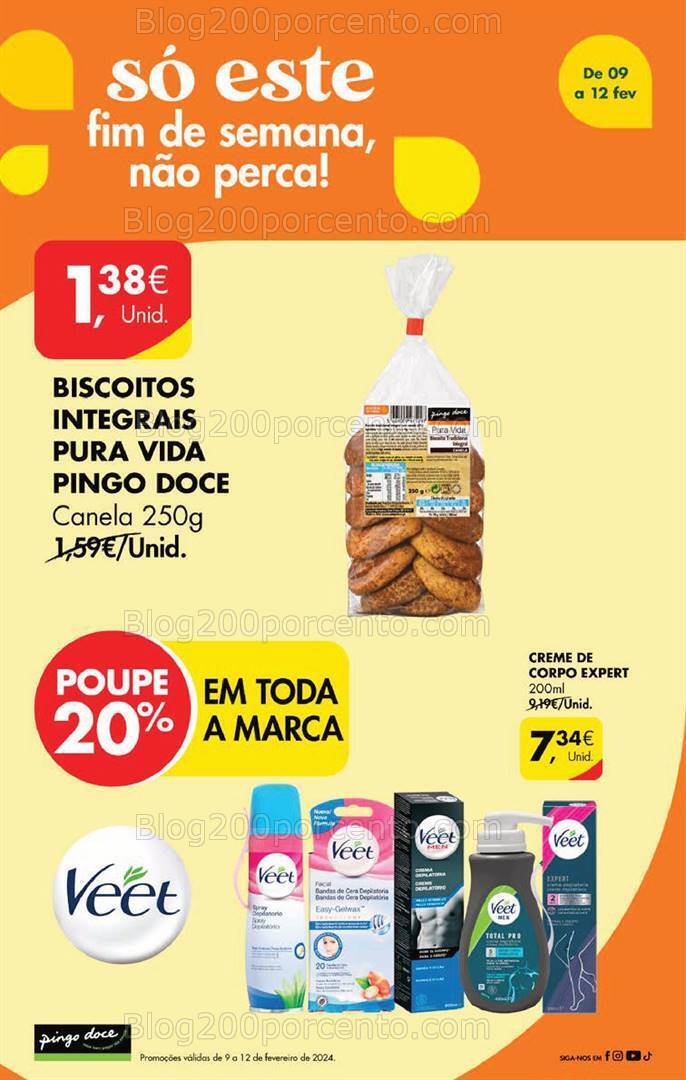 Antevisão Folheto PINGO DOCE Promoções Fim de Semana - 9 a 12 fevereiro