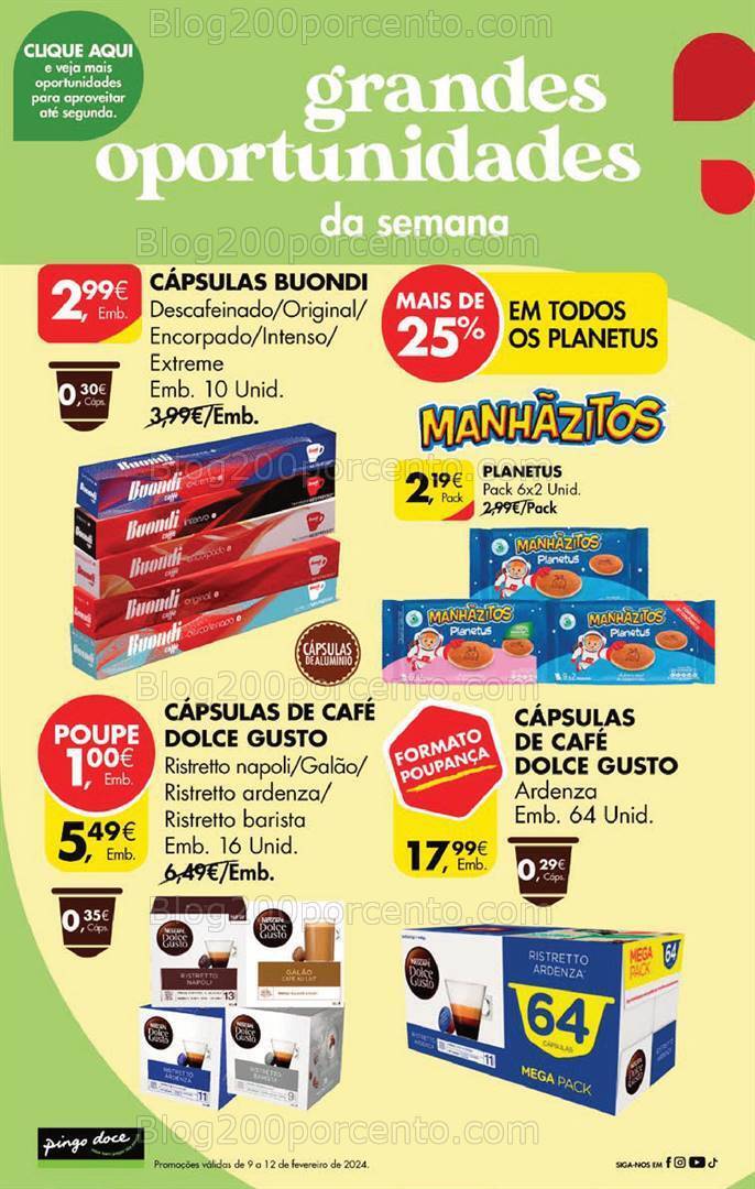 Antevisão Folheto PINGO DOCE Promoções Fim de Semana - 9 a 12 fevereiro