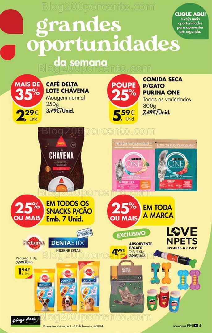 Antevisão Folheto PINGO DOCE Promoções Fim de Semana - 9 a 12 fevereiro