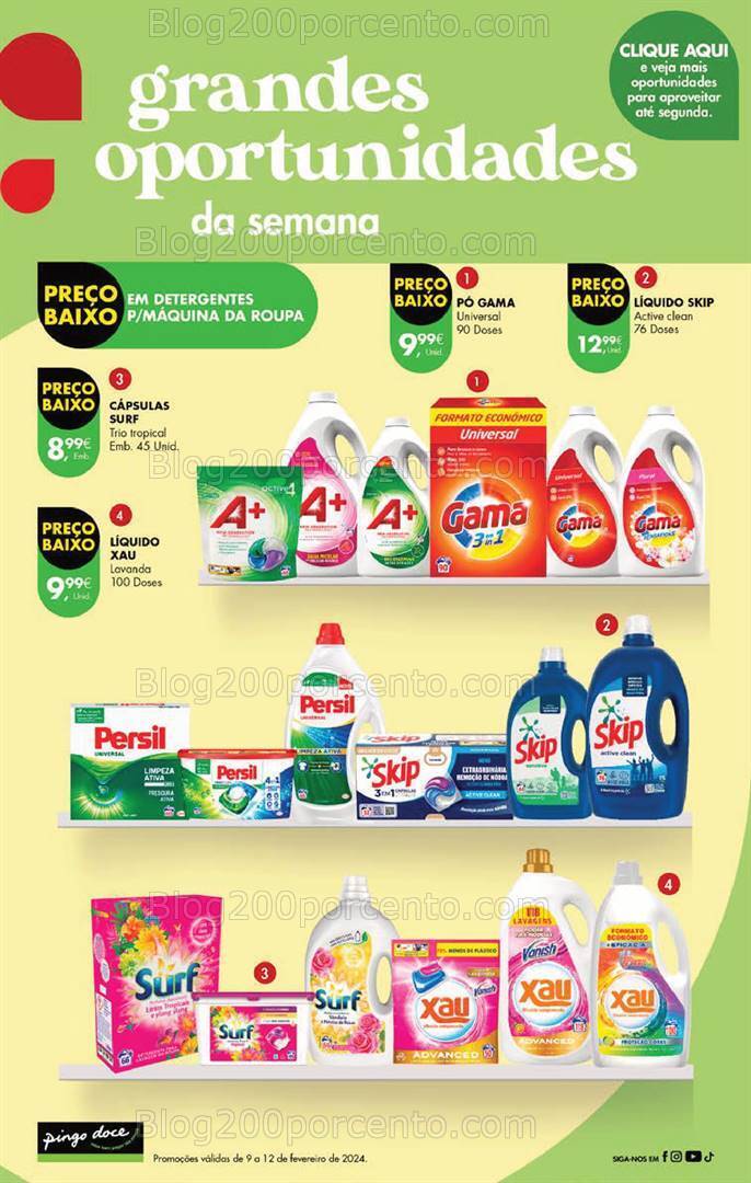Antevisão Folheto PINGO DOCE Promoções Fim de Semana - 9 a 12 fevereiro