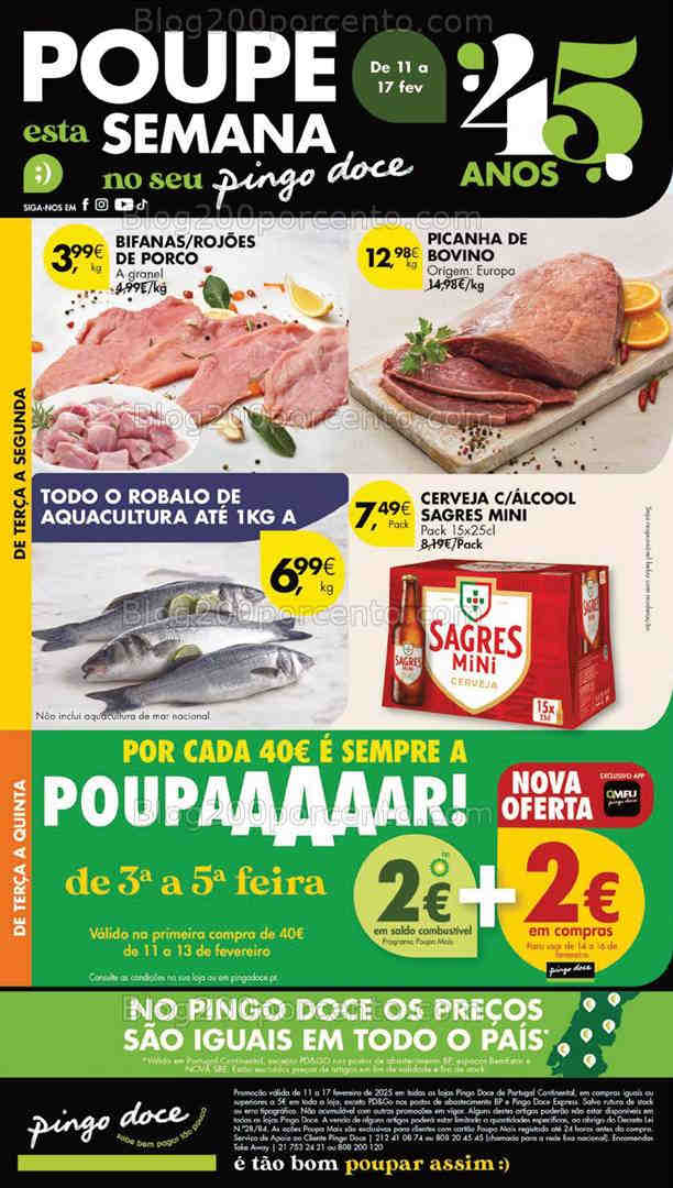 Antevisão Folheto PINGO DOCE Lojas Grandes Promoções de 11 a 17 fevereiro