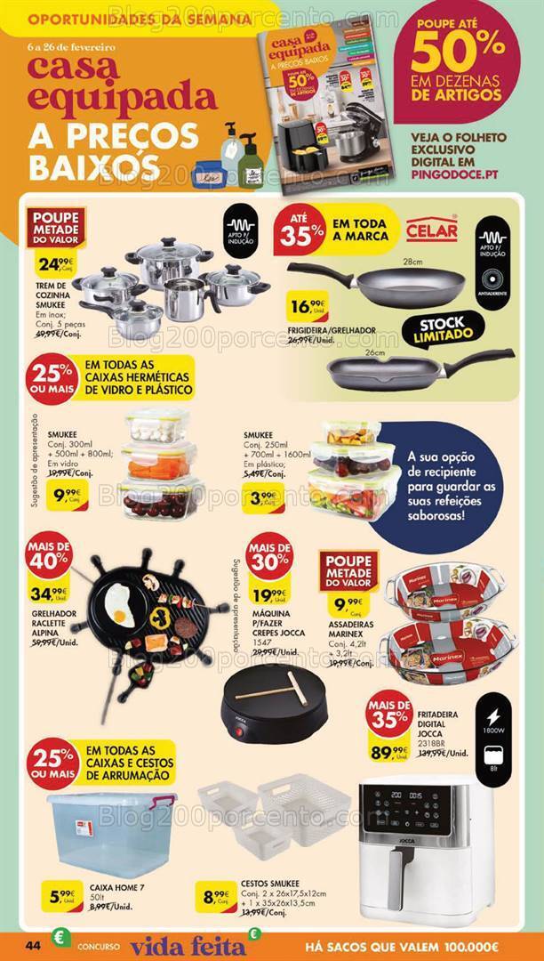 Antevisão Folheto PINGO DOCE Lojas Grandes Promoções de 13 a 19 fevereiro