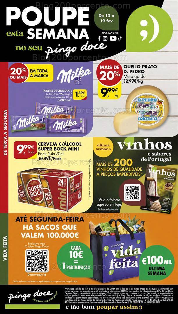Antevisão Folheto PINGO DOCE Lojas Pequenas Promoções de 13 a 19 fevereiro