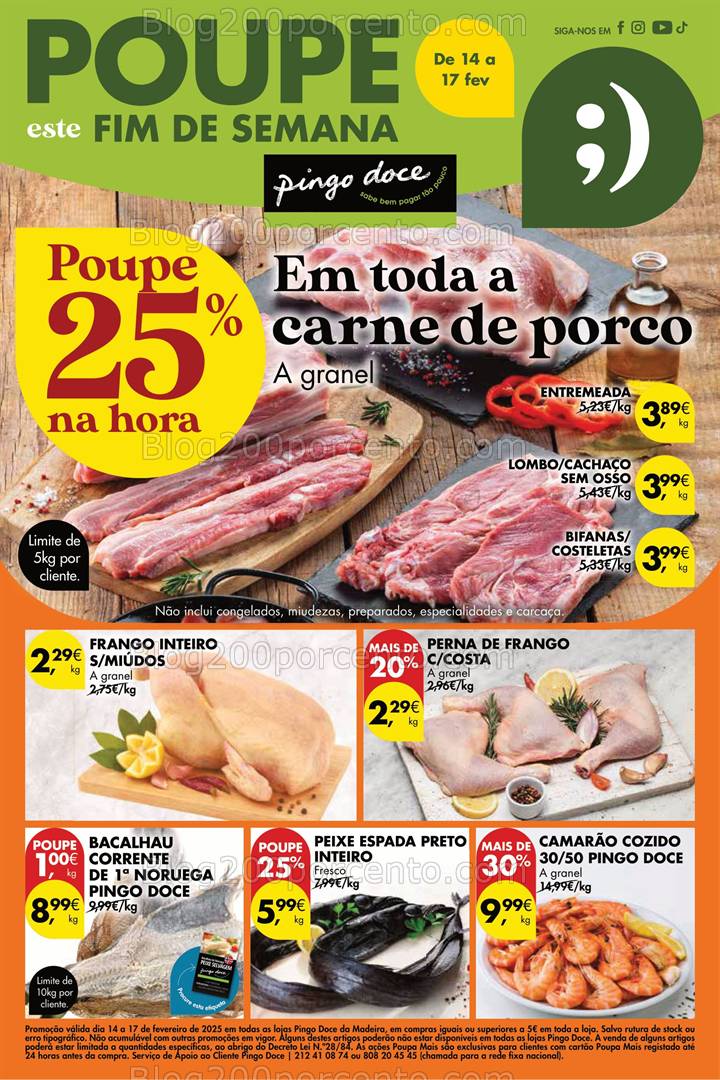 Antevisão Folheto PINGO DOCE Madeira Promoções Fim de Semana - 14 a 17 fevereiro