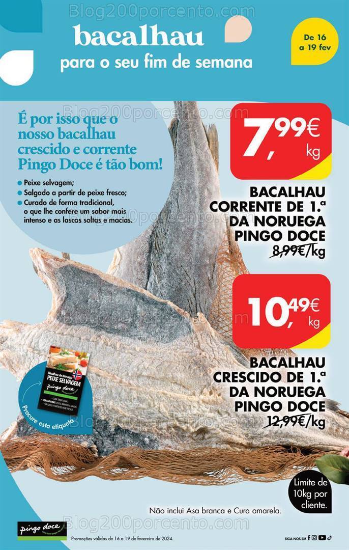 Antevisão Folheto PINGO DOCE Promoções Fim de Semana - 16 a 19 fevereiro
