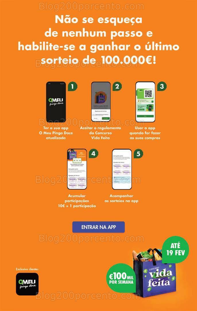 Antevisão Folheto PINGO DOCE Promoções Fim de Semana - 16 a 19 fevereiro