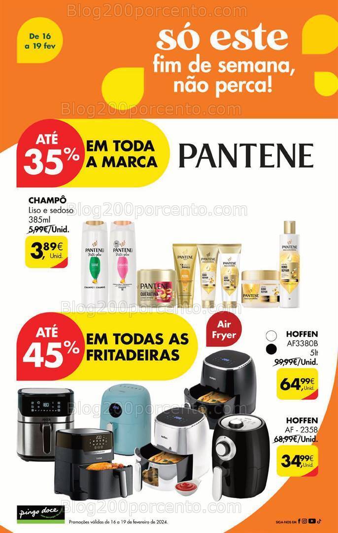Antevisão Folheto PINGO DOCE Promoções Fim de Semana - 16 a 19 fevereiro